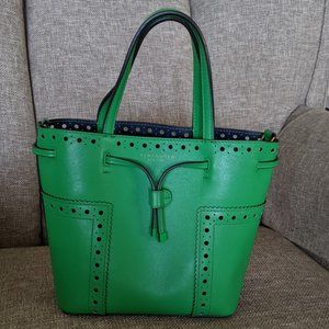 Tory Burch Kelly Green Satchel/Crossbody Bag